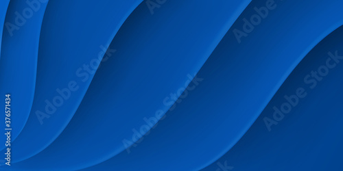 Abstract background with wavy surface in blue colors
