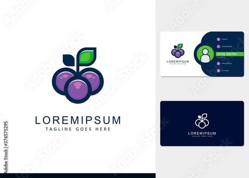 black grapes logo and business card