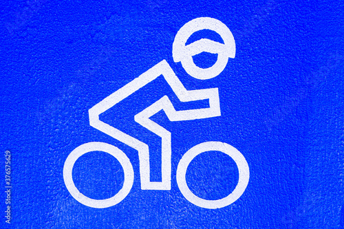 bicycle rider sign