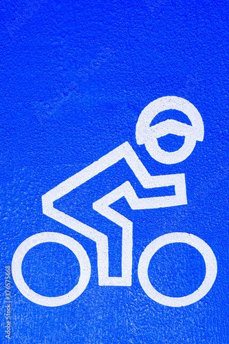 bicycle rider sign