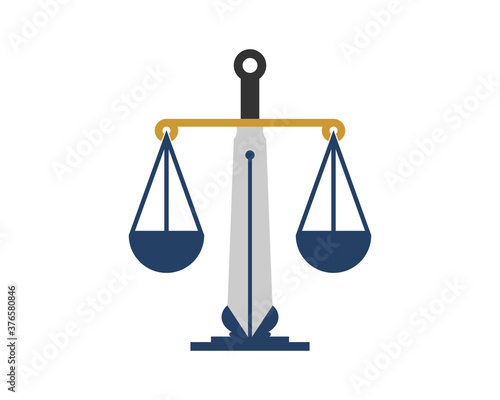 Sword pen with scale balance shape