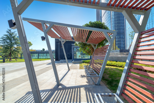 Wallpaper Mural City square and modern skyscrapers, Guiyang, China. Torontodigital.ca