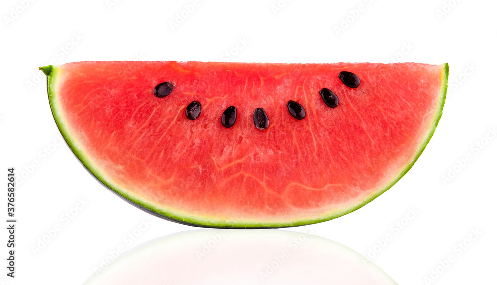 Sliced of watermelon isolated on white background. Sliced of watermelon isolated on white background.