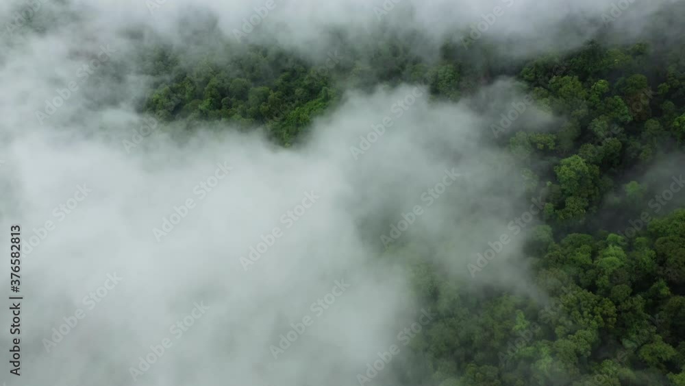 Clouds over mountains and tropical jungle in Asia, Laos, Khammouane, towards Thakek, on a cloudy day. Clouds over mountains and tropical jungle in Asia, Laos, Khammouane, towards Thakek, on a cloudy day.