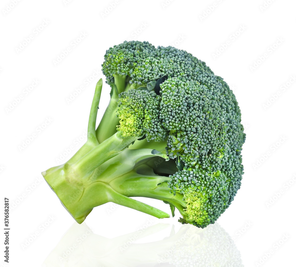 Broccoli isolated on white background.