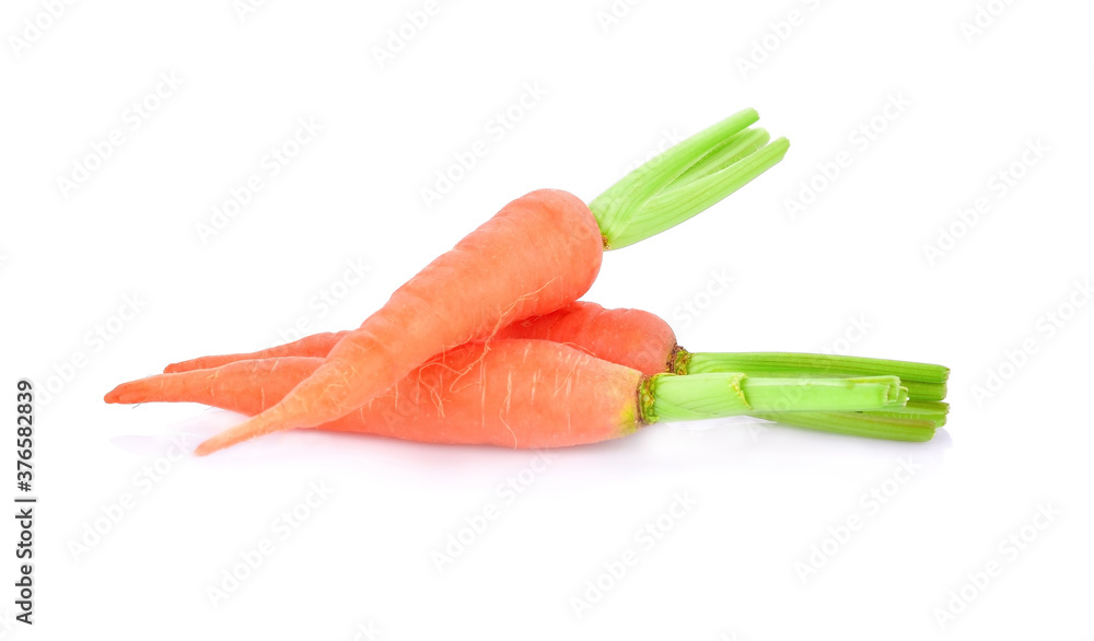 Carrots, isolated vegetable on white background - Image