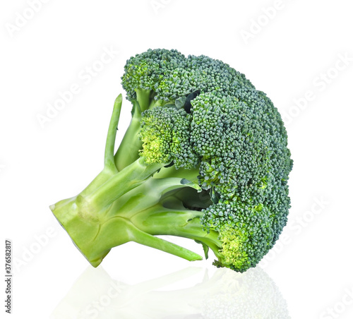 Obraz na płótnie Broccoli isolated on white background. w salonie