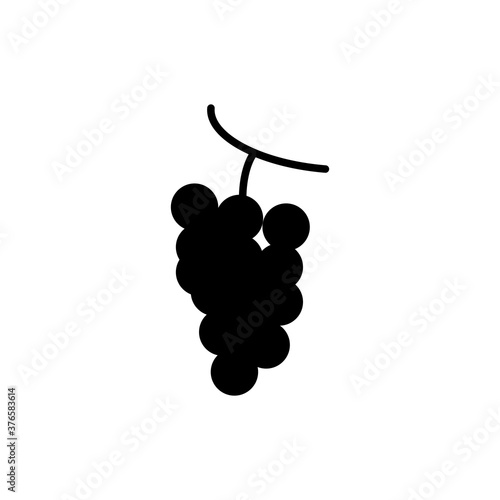 Autumn, fruit, grapes icon glyph style for your design