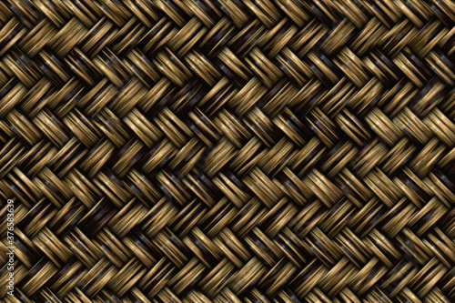 Fotografie Brown basket weave seamless background