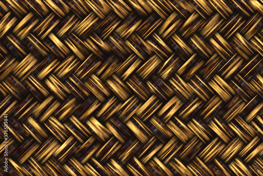 Brown basket weave seamless background. Classic cross woven texture decorative pattern. Natural wicker bamboo effect Brown basket weave seamless background. Classic cross woven texture decorative pattern. Natural wicker bamboo effect