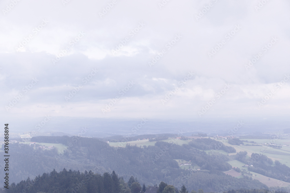View from Kirchschlag near Linz into the distance