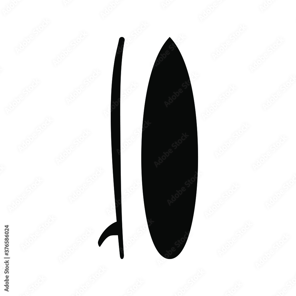 surfboard set in black color water illustration on white. Sea extreme sport. Wood surf board Summer Surfing trendy flat style for graphic design, web-site. Vector illustration. EPS10 surfboard set in black color water illustration on white. Sea extreme sport. Wood surf board Summer Surfing trendy flat style for graphic design, web-site. Vector illustration. EPS10