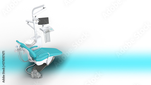 Modern dental clinic 歯科 病院 診療所 3D Rendering