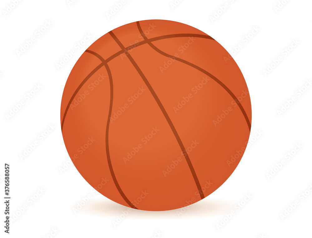A brown basketball