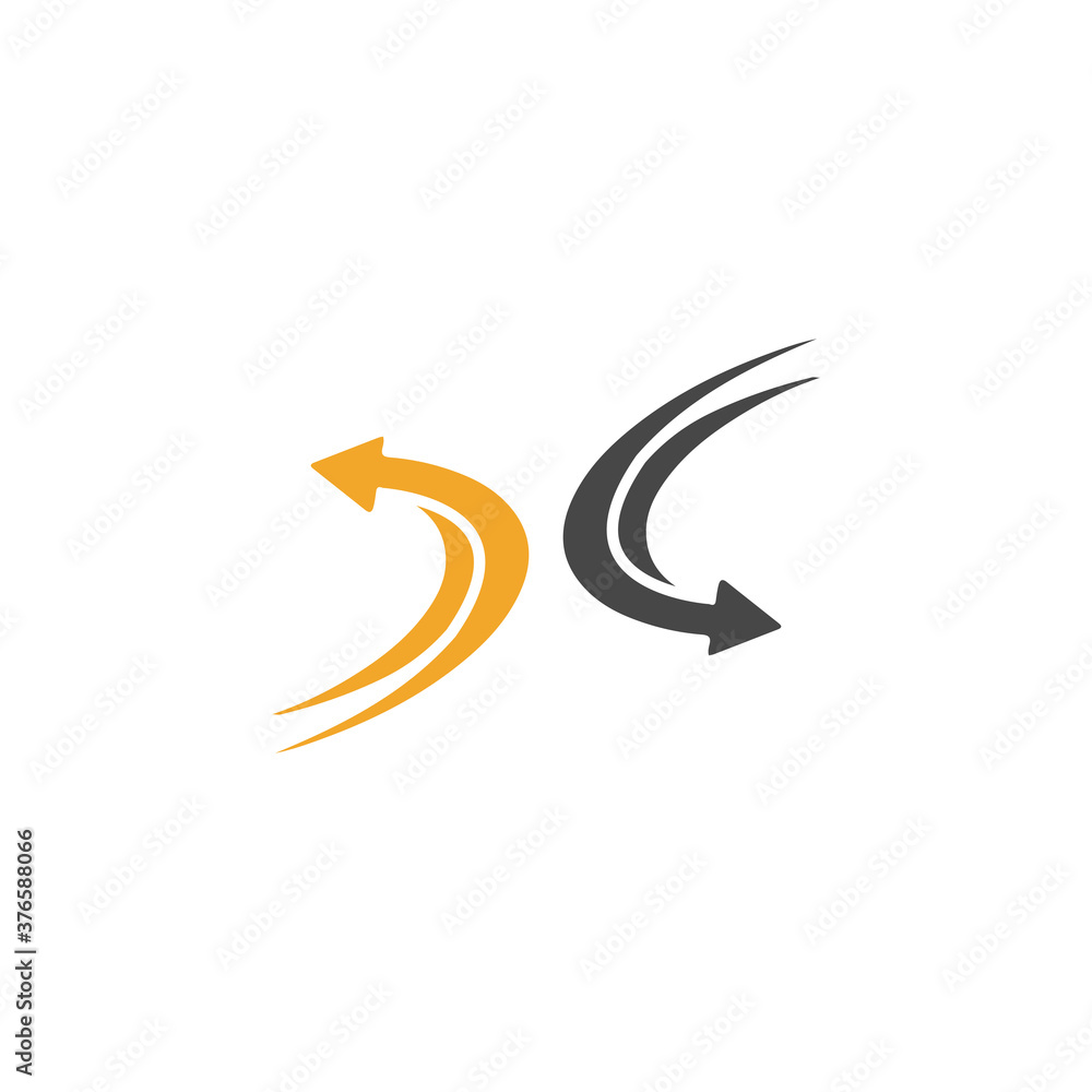 Arrow vector illustration icon Arrow vector illustration icon