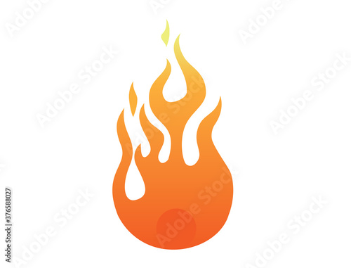 A blazing fireball