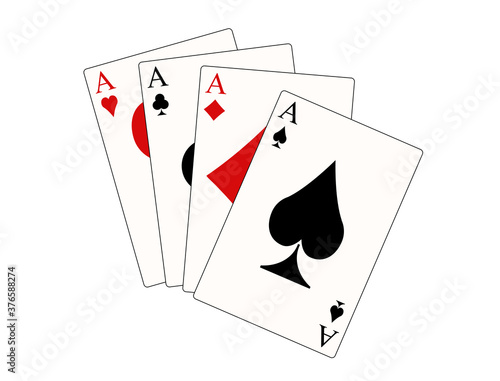 Four As Remi cards