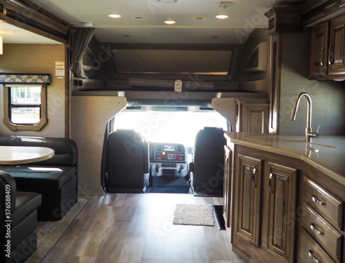 Class C motor home RV interior