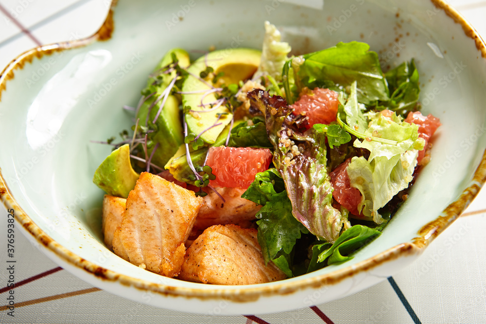 Luxury restaurant side dish top view Luxury restaurant side dish top view