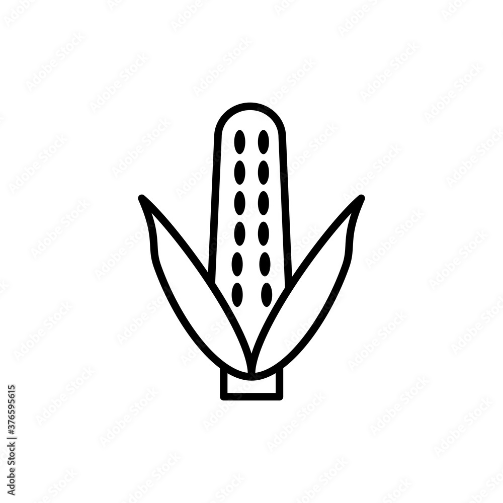 corn icon outline style for your web design corn icon outline style for your web design