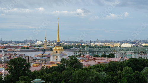 Saint Petersburg aerial view in summer day © tasha