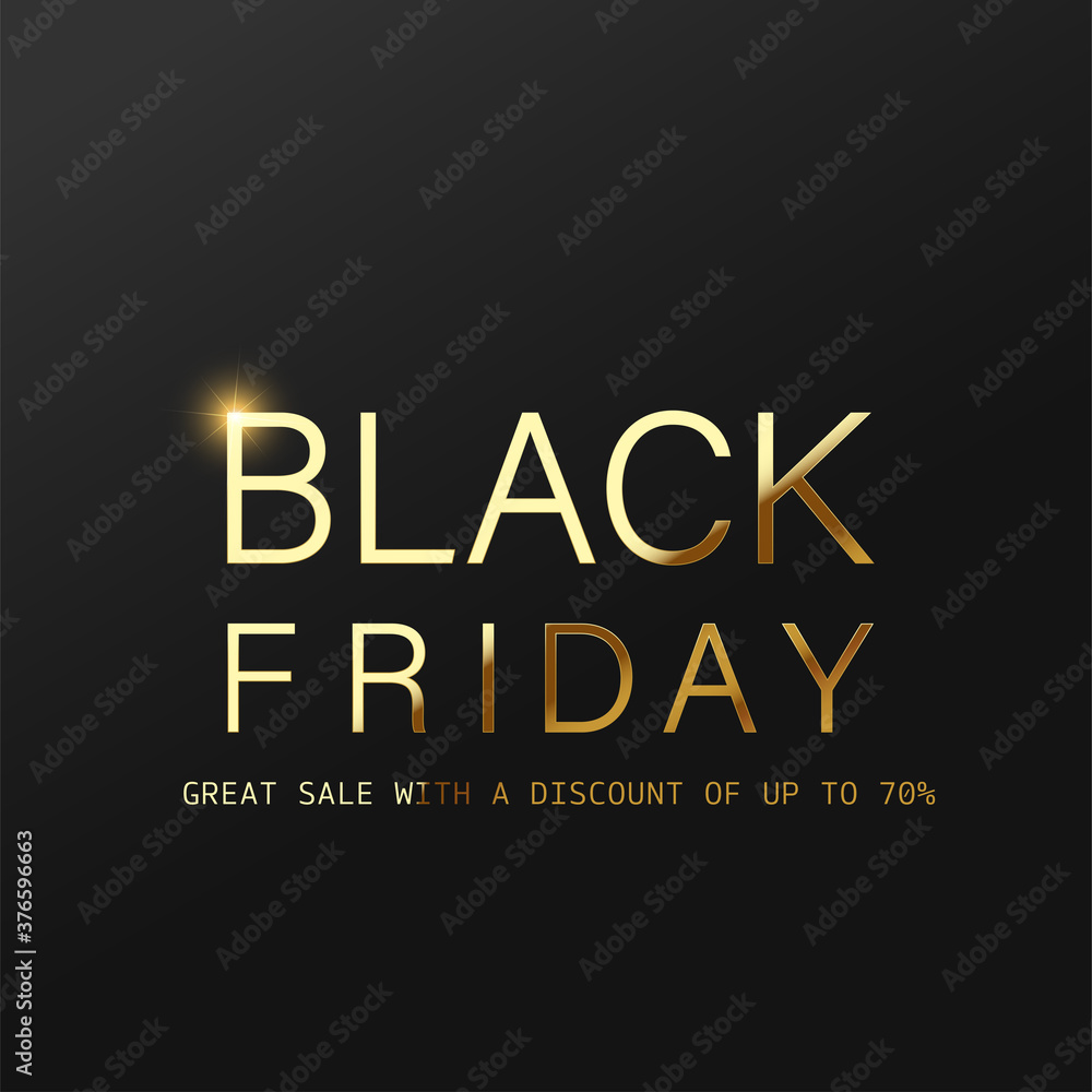 Black Friday sale background. Vector illustration