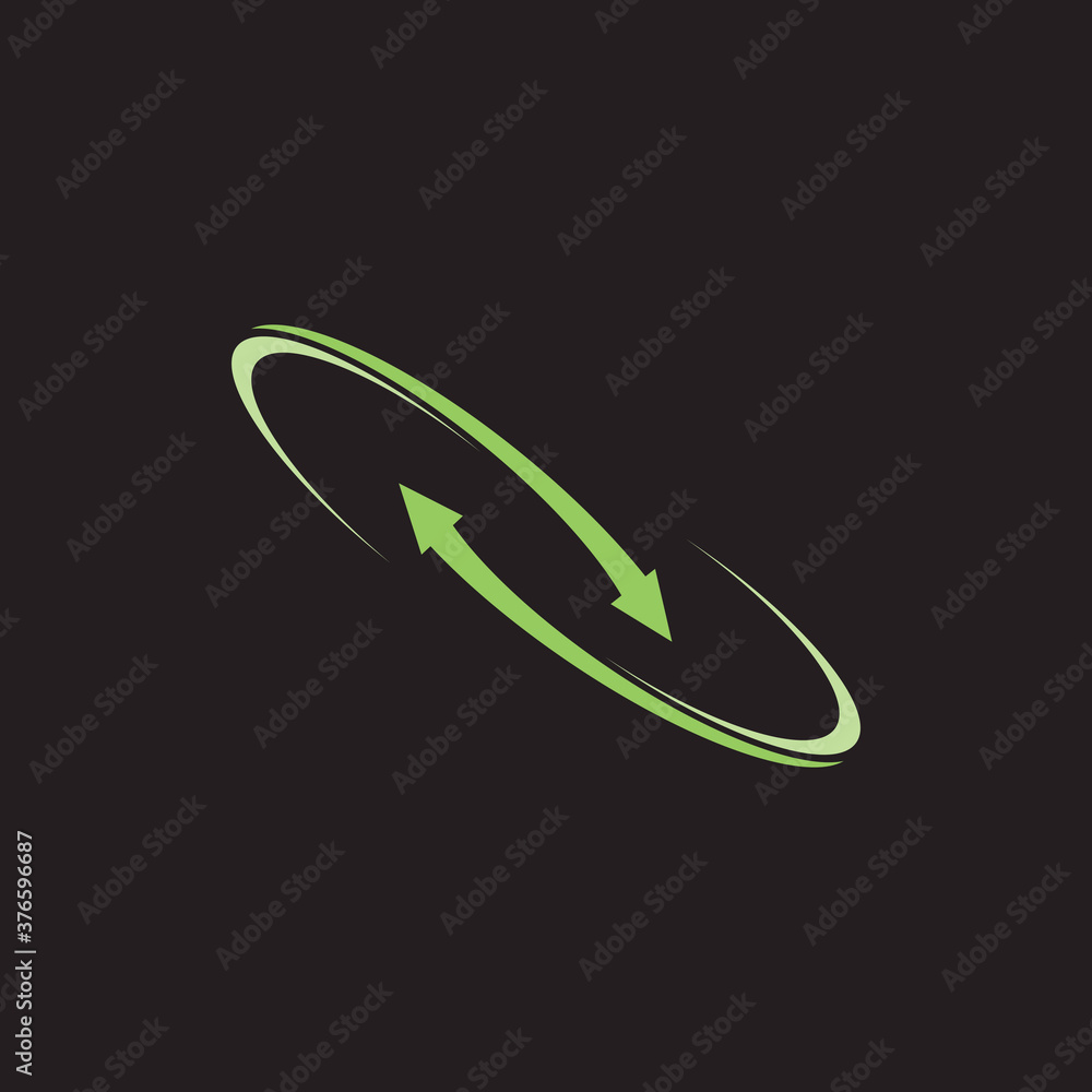 Arrow neon glow vector illustration design template Arrow neon glow vector illustration design template