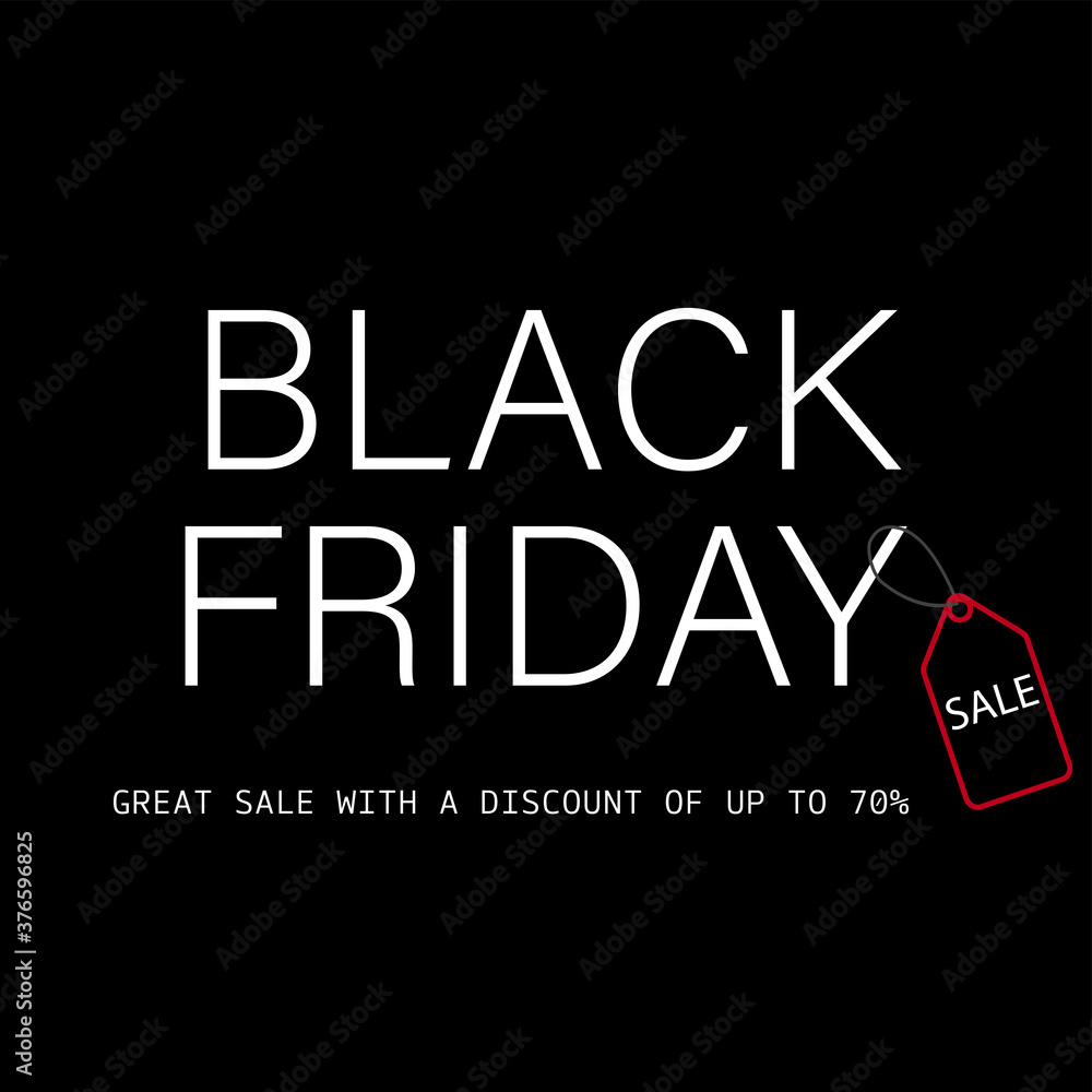 Black Friday sale background. Vector illustration