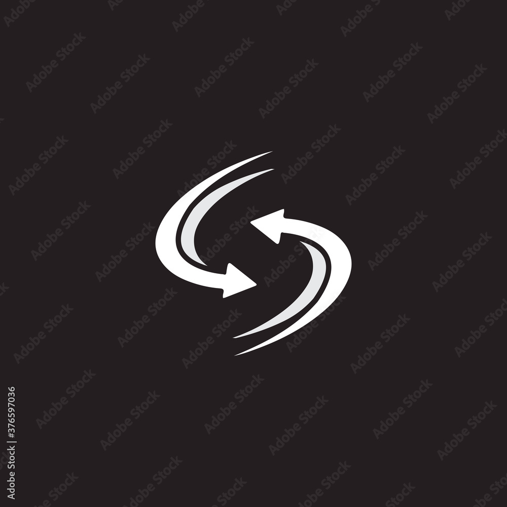 Arrow neon glow vector illustration design template Arrow neon glow vector illustration design template