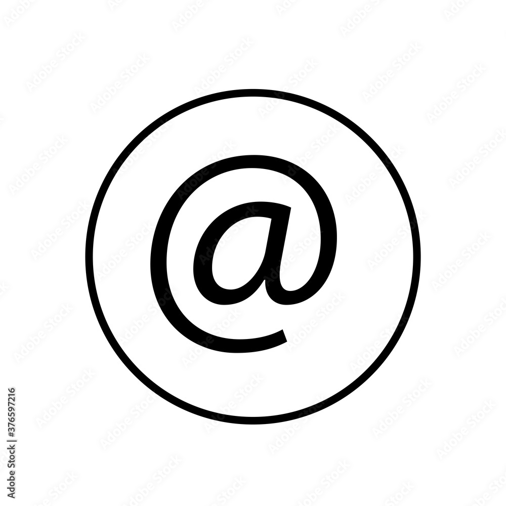 e-mail icon outline style for your design e-mail icon outline style for your design