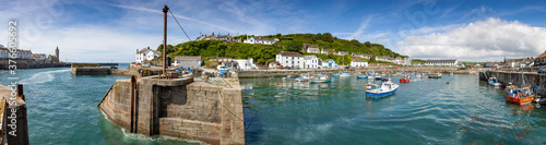 Panoramic view of the harbour at Porthleven in Cornwall © Michael Evans