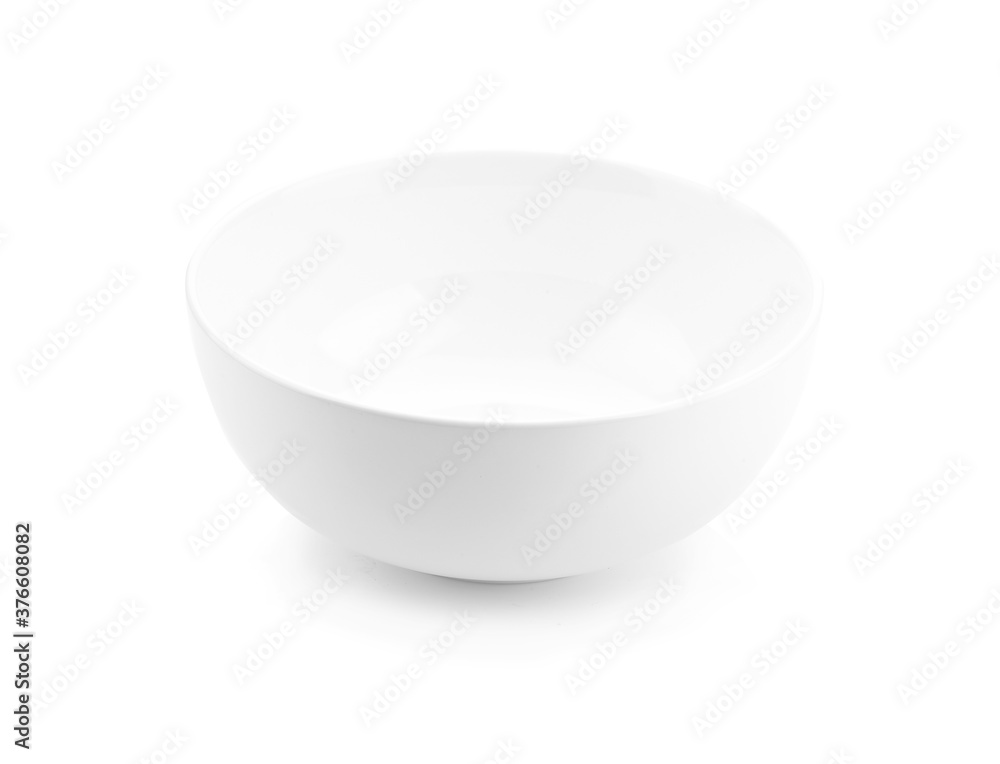 White ceramic bowl isolated on white background with clipping path White ceramic bowl isolated on white background with clipping path
