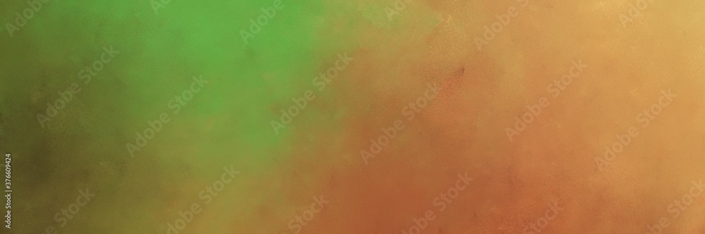 abstract colorful gradient background and peru, dark olive green and sandy brown colors. can be used as card, banner or header
