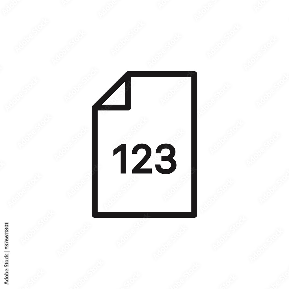 File icon on white background. Vector File icon on white background. Vector