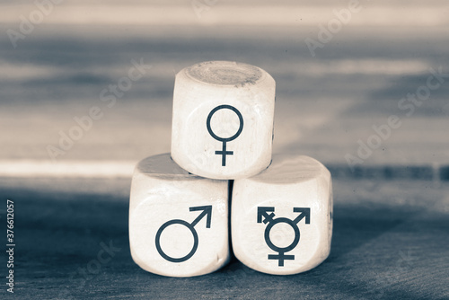 Verschiedene Gender Symbole