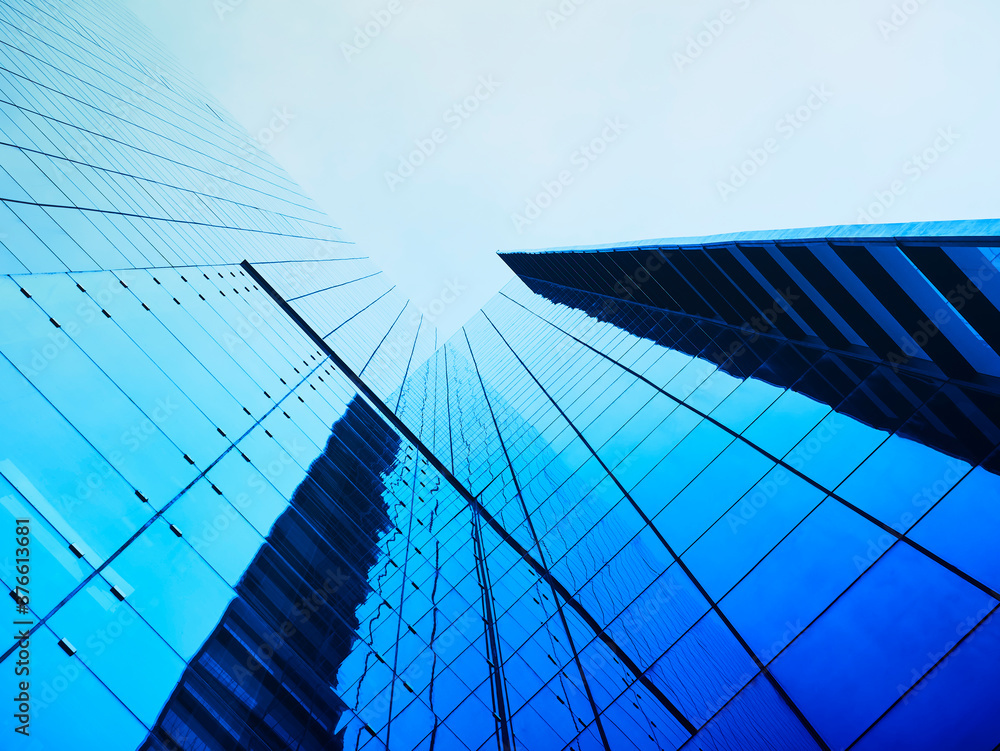 Modern building Glass facade Architecture detail perspective