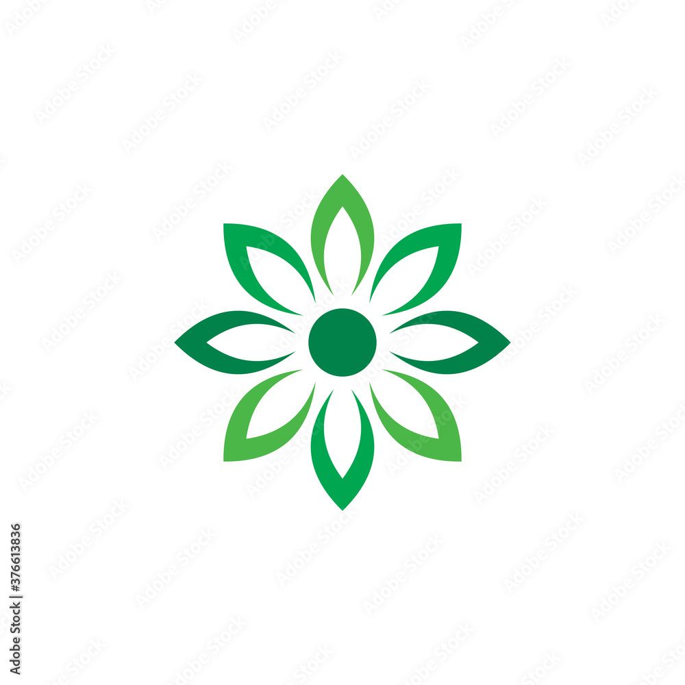 Abstract Flower Vector , Nature Logo