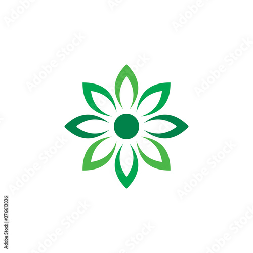 Abstract Flower Vector , Nature Logo