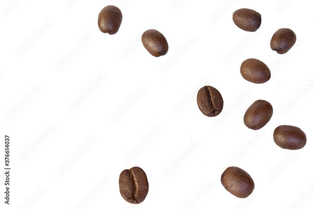Coffee beans isolated on white background Coffee beans isolated on white background