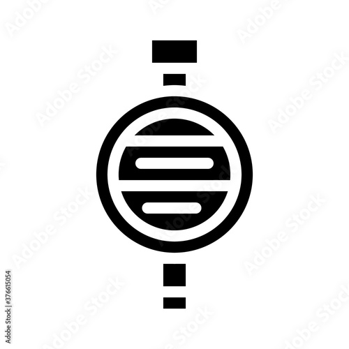 hardness meter or durometer glyph icon vector illustration