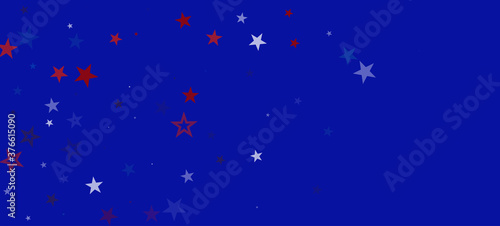 National American Stars Vector Background. USA Veteran's Independence Memorial 4th of July Labor President's 11th of November Day 