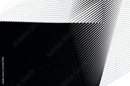 Fototapeta Naklejka Na Ścianę i Meble -  Abstract halftone lines background, geometric dynamic pattern, vector modern design texture.