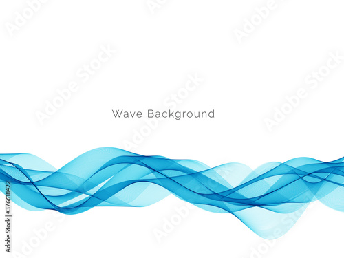 Modern blue wave stylish dynamic background