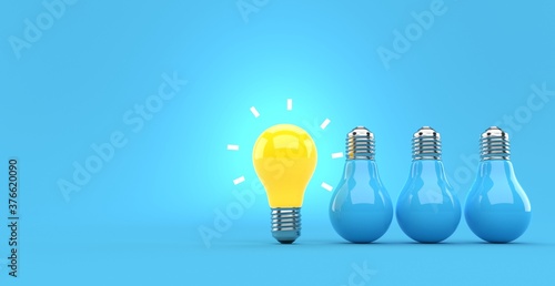 Light bulb idea photo