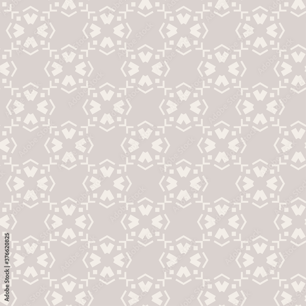 Vector background pattern. Abstract simple geometric texture. Seamless pattern for wallpaper design. Gray and white tones
