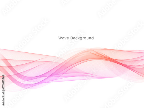 Colorful dynamic wave design stylish background