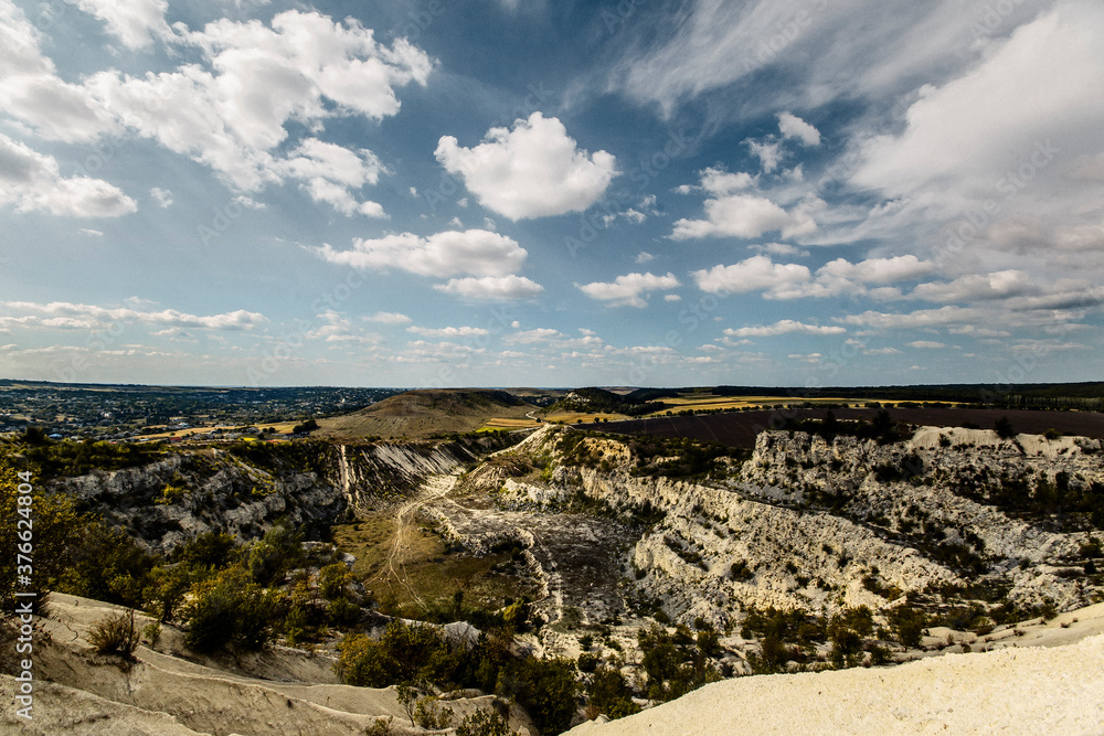 Beautiful nature quarry landscape view Beautiful nature quarry landscape view