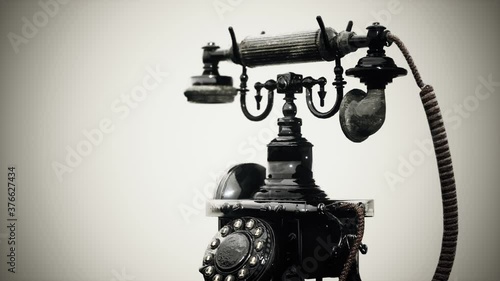 retro vintage old telephone
