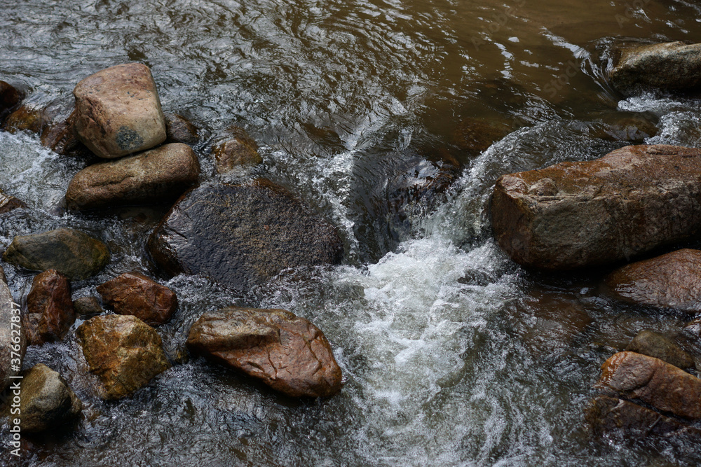 Fototapeta premium Small barrage dams for water