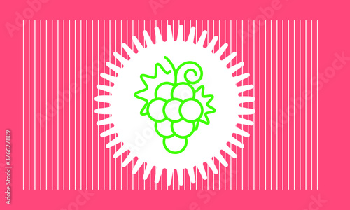 grape icon vector